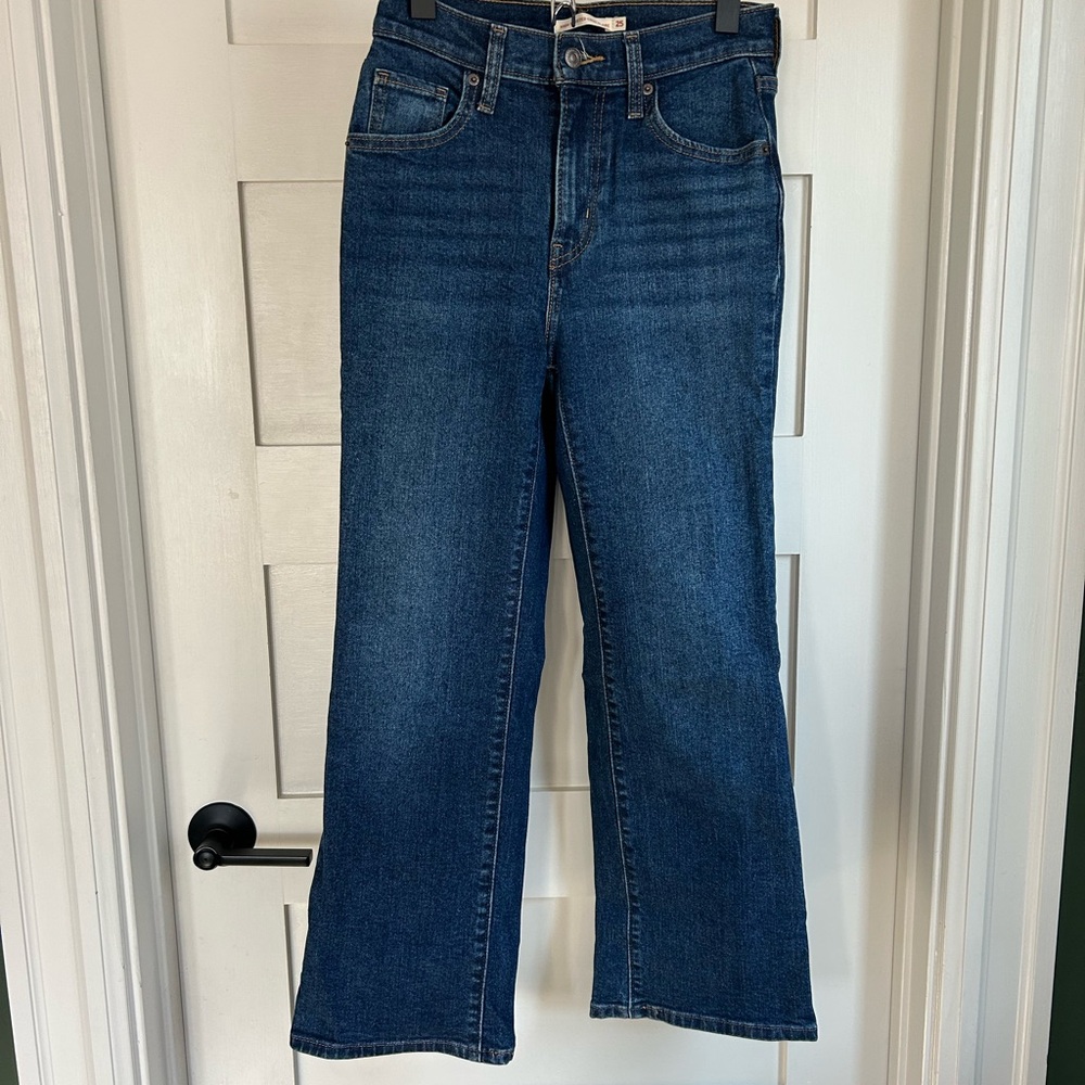 Levi's High Waisted Crop Flare
